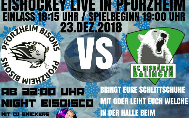 Pforzheim Bisons vs. Eisbären Bahlingen