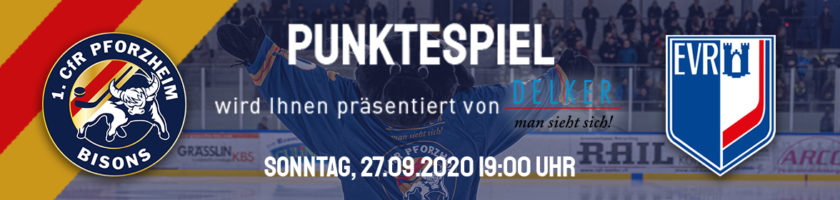 Spielankündigung: Pforzheim Bisons vs EV Ravensburg