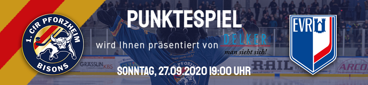 Spielankündigung: Pforzheim Bisons vs EV Ravensburg